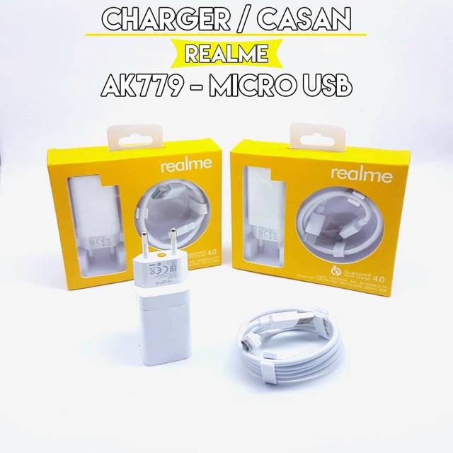 Tc Charger REALME AK779 4.0A Micro Usb Original