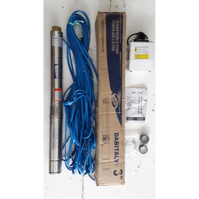 Pompa Air Submersible 3 Dim 0.5 HP 220 Volt DABITALY 2.5-11 Plastik