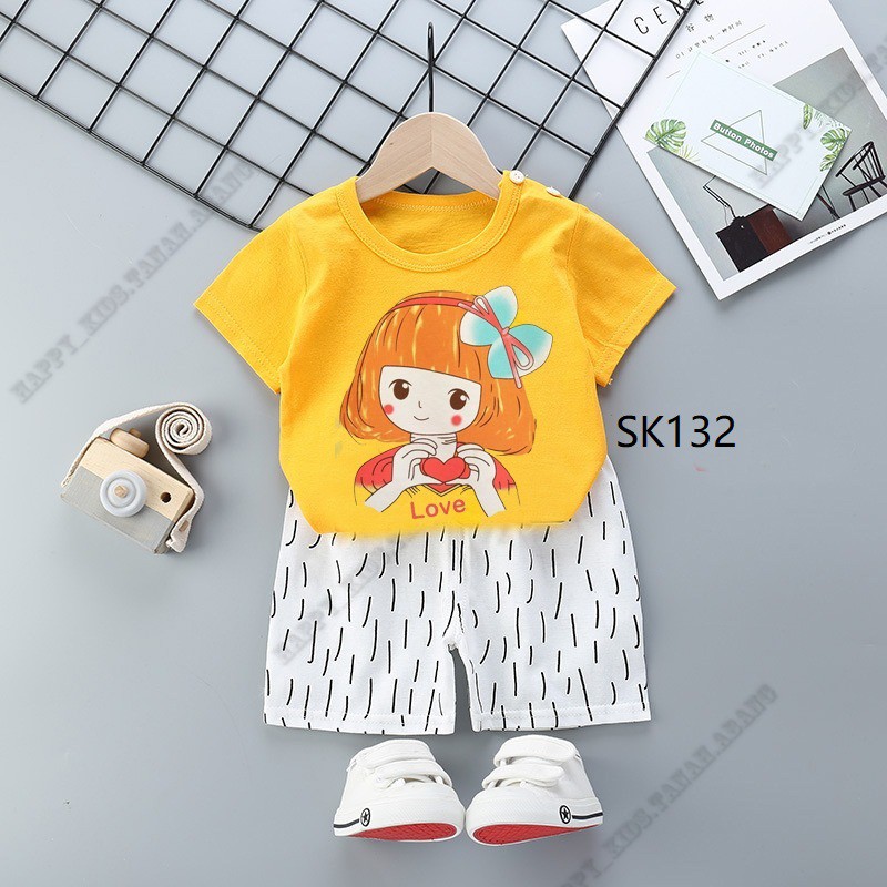 COD SETELAN BAYI PEREMPUAN IMPORT / SET BAJU ANAK PEREMPUAN 0-6TAHUN