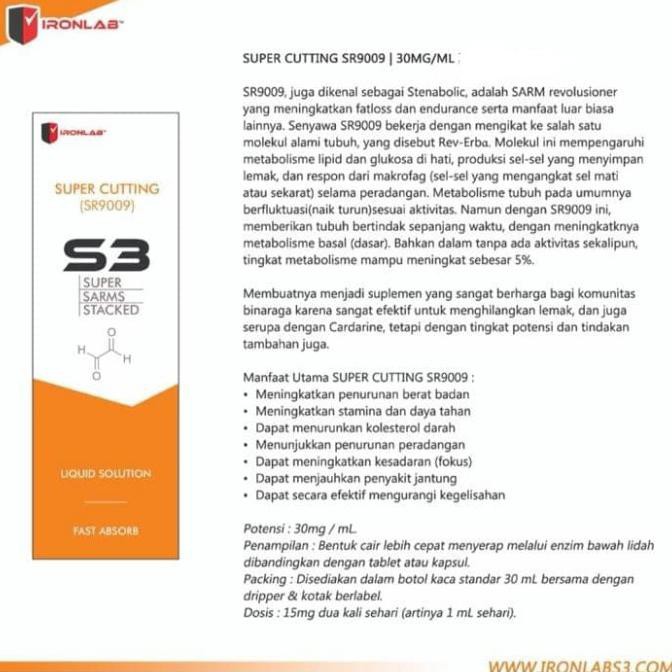 Terbatas - Sarms Super Cutting Sr9009 Iron Lab