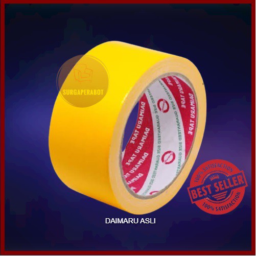

Lakban Kain Kuning Daimaru Cloth Tape 48mm 2 inchi untuk Jilid penanda social distancing dll