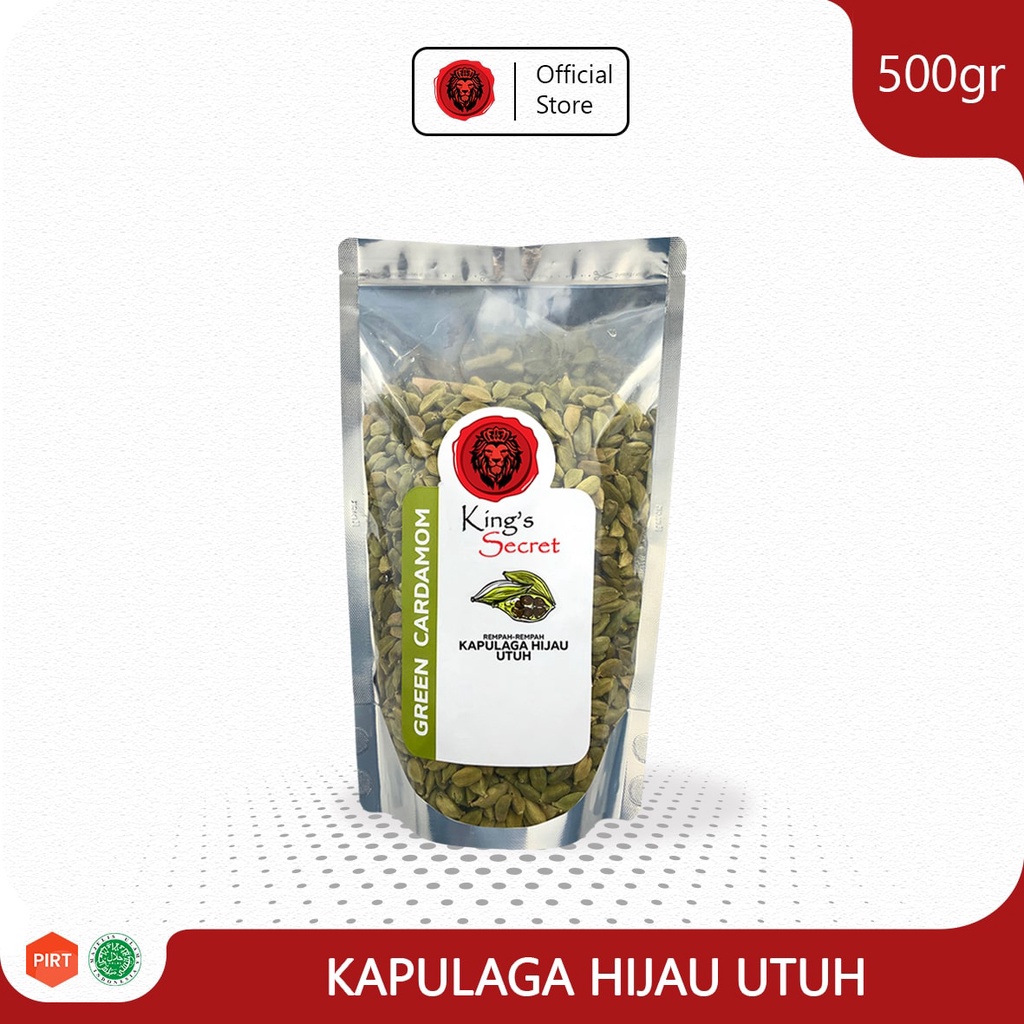 

Kapulaga Hijau Utuh | Whole Green Cardamom 500gr - King's Secret