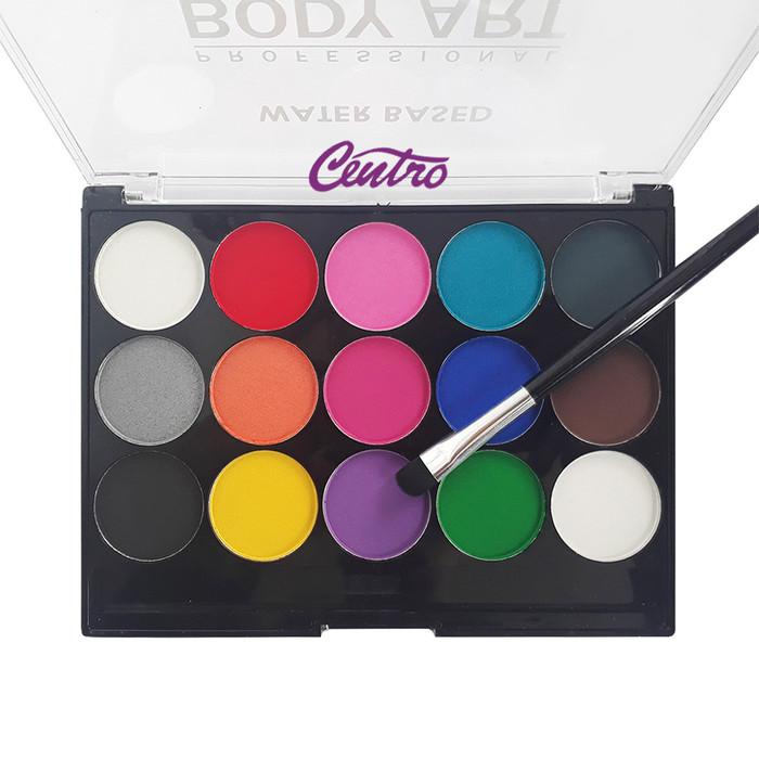 

Professional Body Art Face And Painting Kit 15 Color Set + 1 Brush Kualitas Terbaik