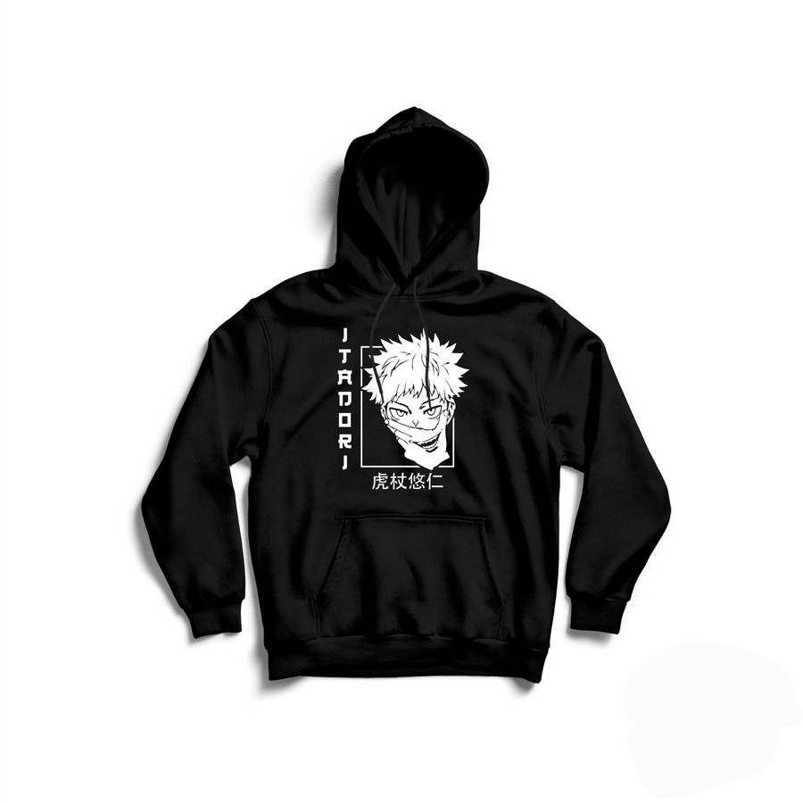 Hoodie ITADORI YUUJI JUJUTSU KAISEN ANIME SWEATER JEPANG JAKET DISTRO