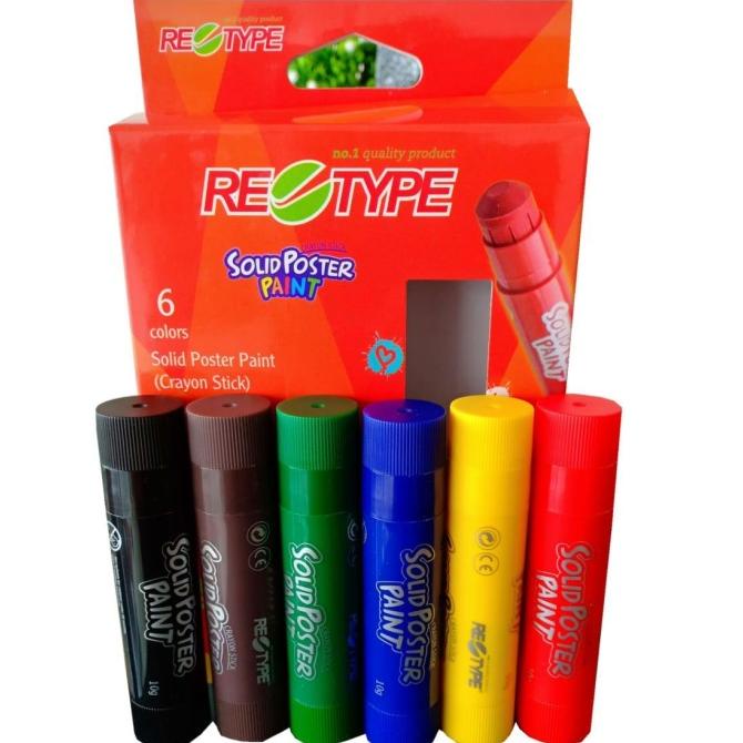 

gunturputra39 Retype 6Pcs Solid Poster Paint Aman Anak Bayi Crayon Gambar Body Paint TERLARIS TERPERCAYA ORIGINAL