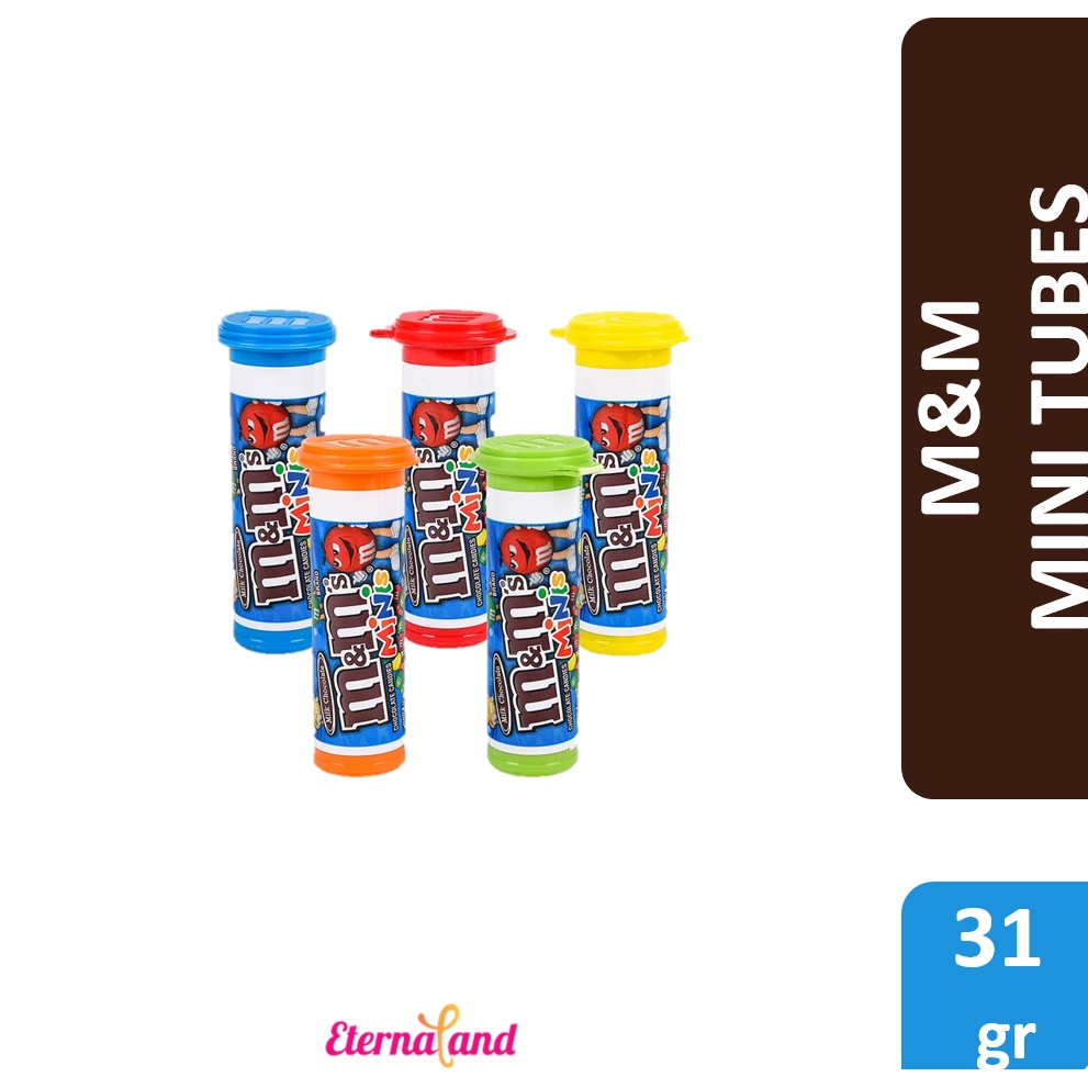 

M&M Minis Tube 1.08 oz (30 gr) - m&m cokelat aneka rasa warna warni