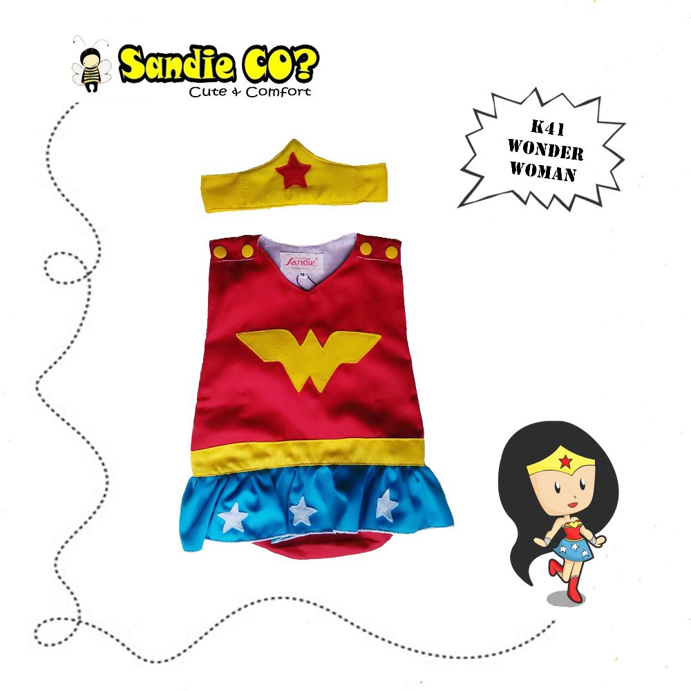 SALE Kostum Bayi Wonder Woman Lucu Jumper Karakter Sandie Co bukan Jumper Carters