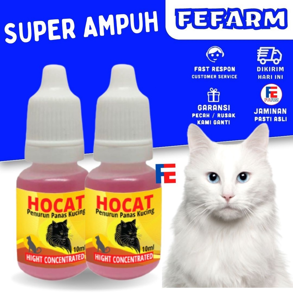 Hocat 10 ml Obat Penurun Demam Panas Pada Kucing FEFARM