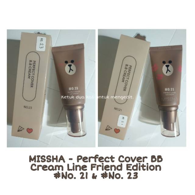 [BARU] MISSHA PERFECT COVER BB CREAM LINE FRIENDS EDITION 50ml