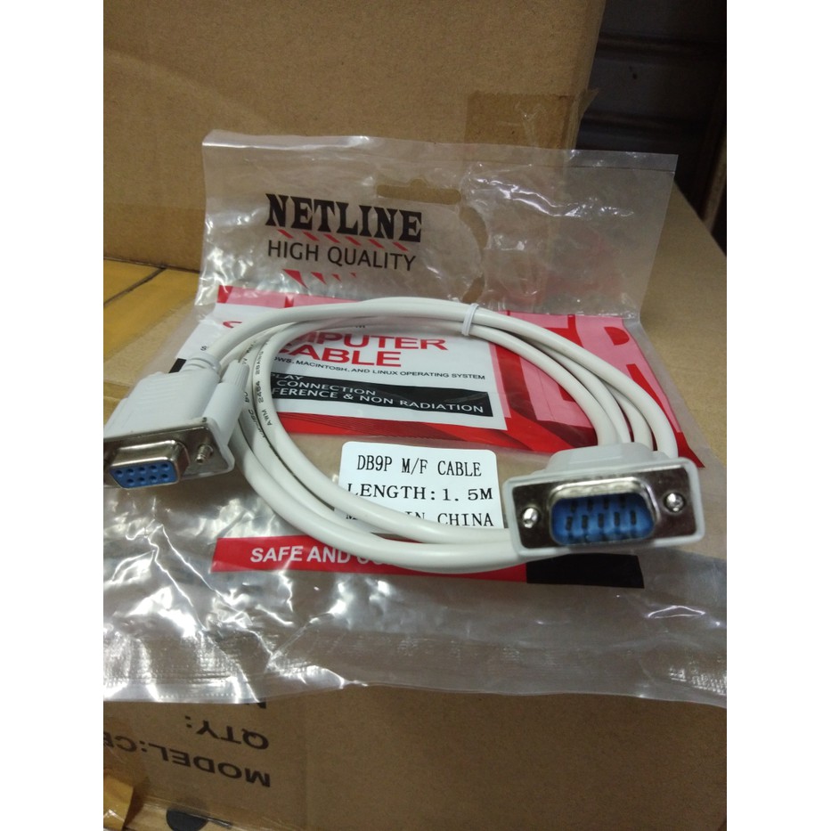 Netline Kabel Serial DB9 Male to Female 1,5Meter