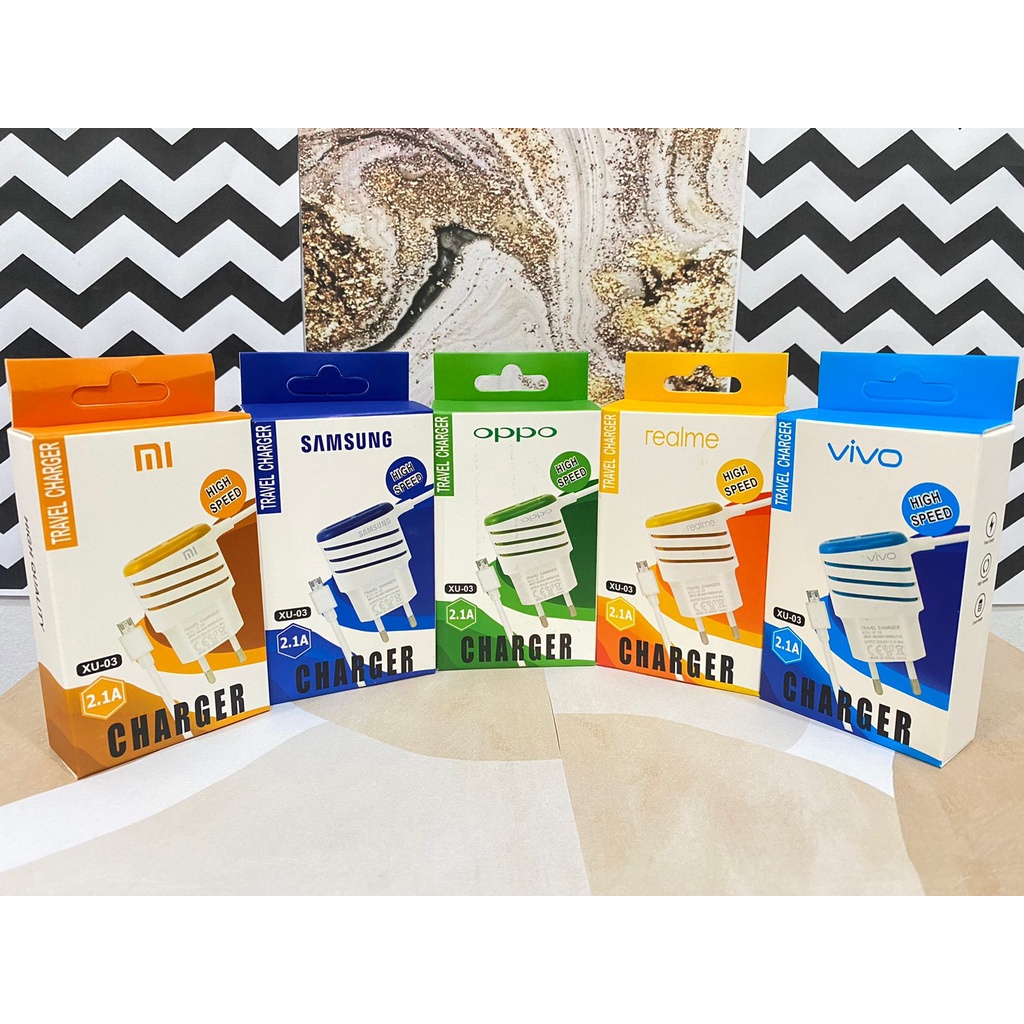 COD / BAYAR DI TEMPAT Travel Charger Garis 2.1A 2Usb Led Micro Charger type c / micro lubang kecil /