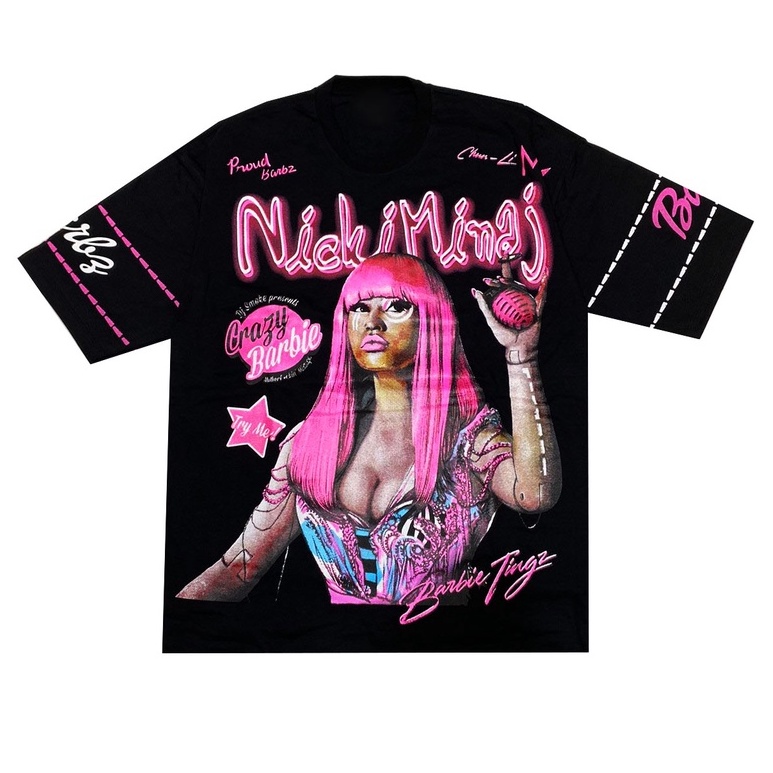 Kaos oversized tshirt full print NICKI MINAJ
