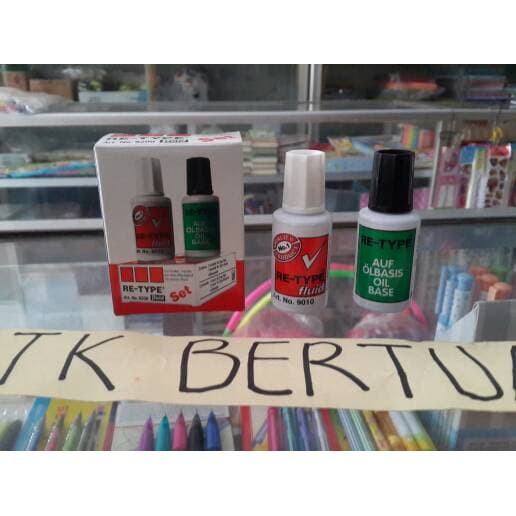 

TIP EX CAIR KUAS CORRECTION FLUID RETYPE RE TYPE SET