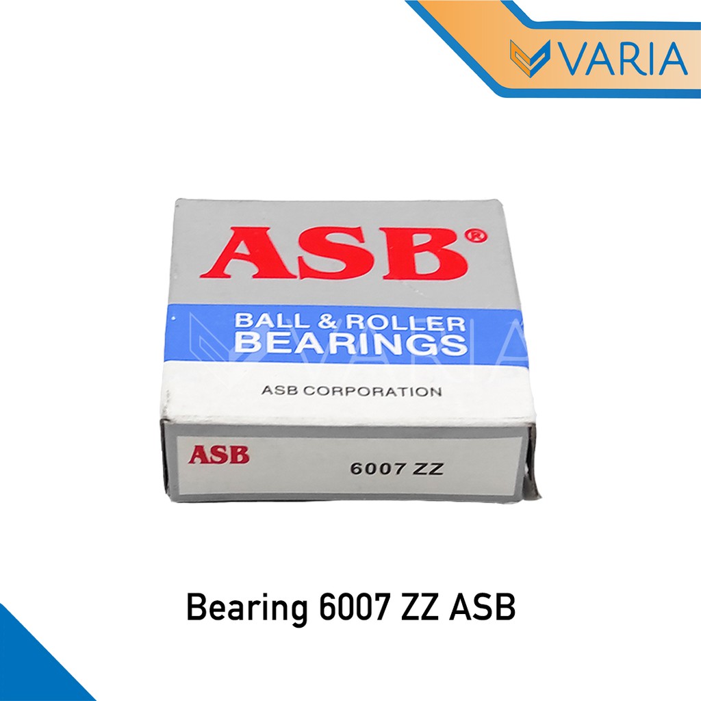 Bearing / Laher 6007 ZZ Tutup Plat Besi Double ASB