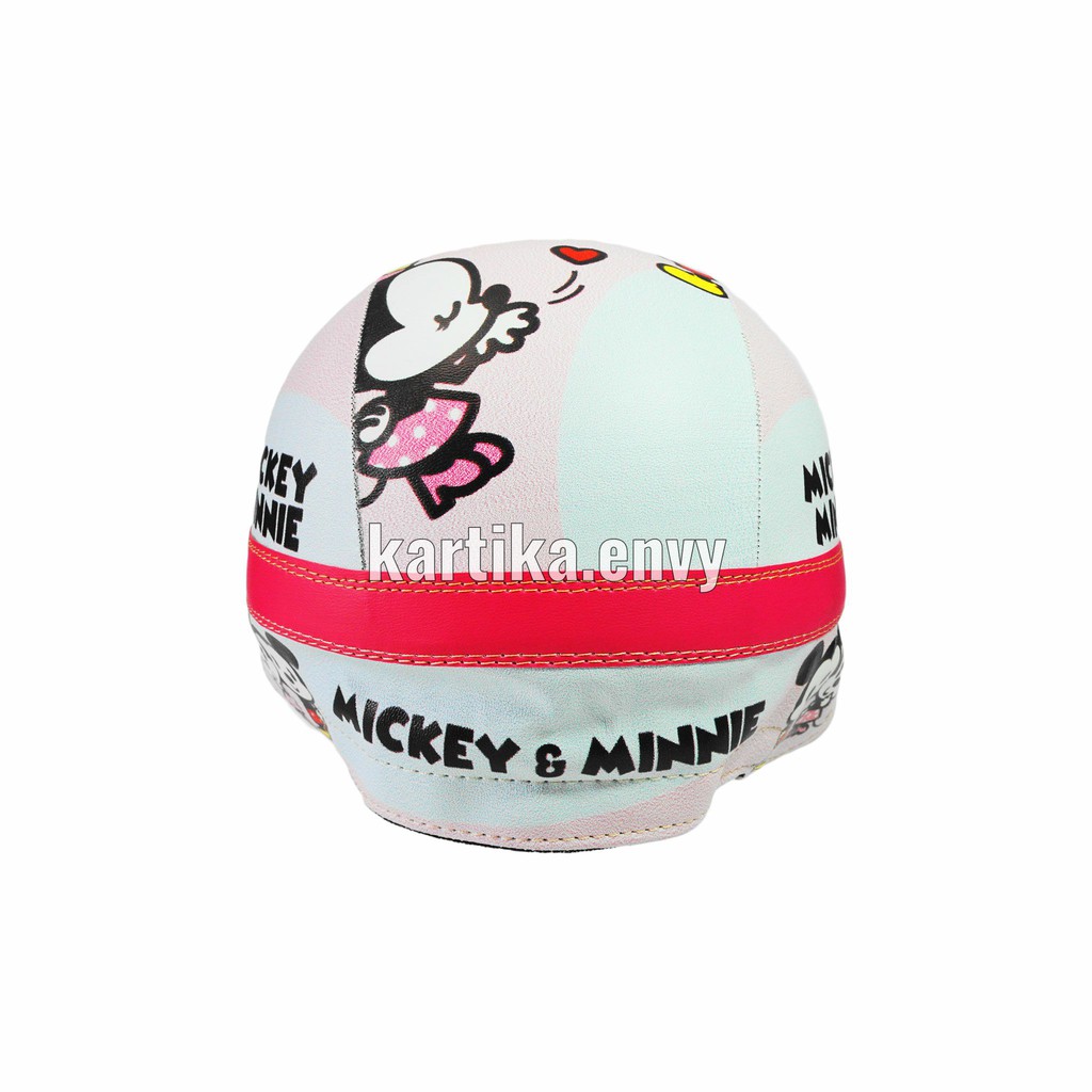 Helm Anak SUPER Balita Retro Mickey Minnie Mouse