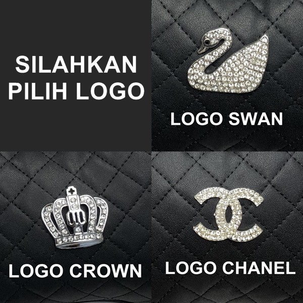 5 Color Tempat Tisu Gantung Crown Mahkota CHXNEL SWAN DAD Sarung Tisu Sunvisor Belakang Jok Mobil