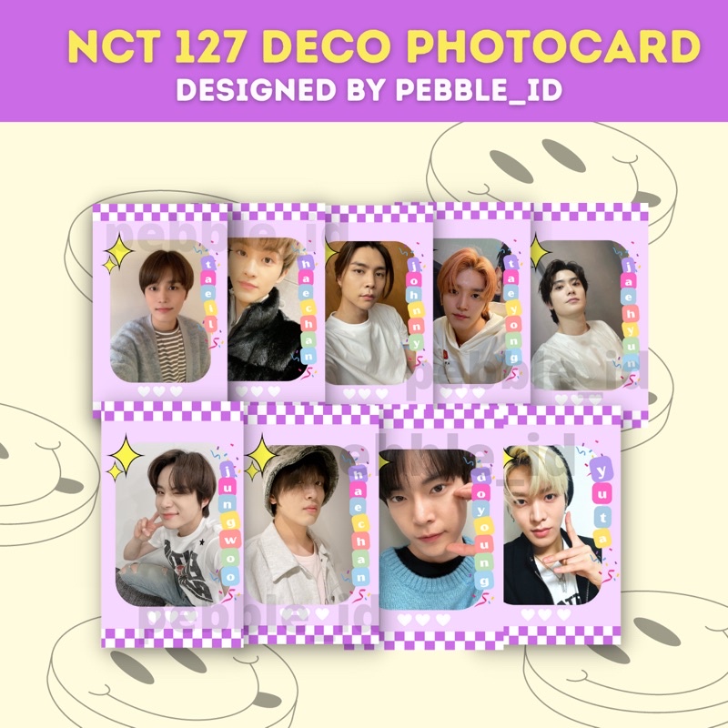 [PEBBLE_ID] NCT 127 DECO PHOTOCARD SET