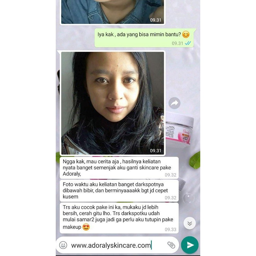 [1 PAKET] ADORALY (Bonus TUMBLER dan POUCH) -SKINCARE BPOM, GLOWING, ANTI JERAWAT, FLEX HITAM, KUSAM-8