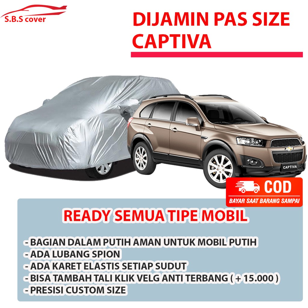 Body Cover Mobil captiva Sarung Mobil captiva/suzuki xl7/xl7/kijang innova/innova lama/kijang krista/kijang long/kijang lgx/kijang lsx/kijang super/ertiga/ertiga lama/rush/rush lama/new rush/terios/terios konde/xpander/xpander ultimate/xpander sport/xenia