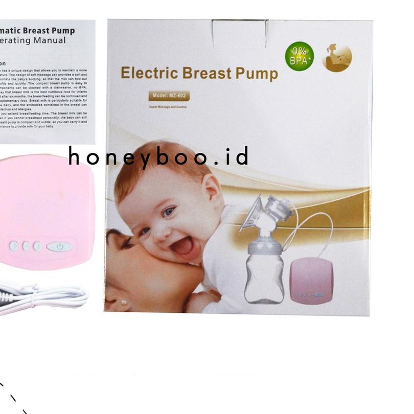 ○ Honey Boo - Pompa ASI Elektrik Aman Breast Pump Single Automatic BPA Free ❊