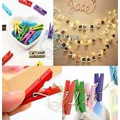Jepitan Foto Warna Warni - Wooden Clip Rainbow