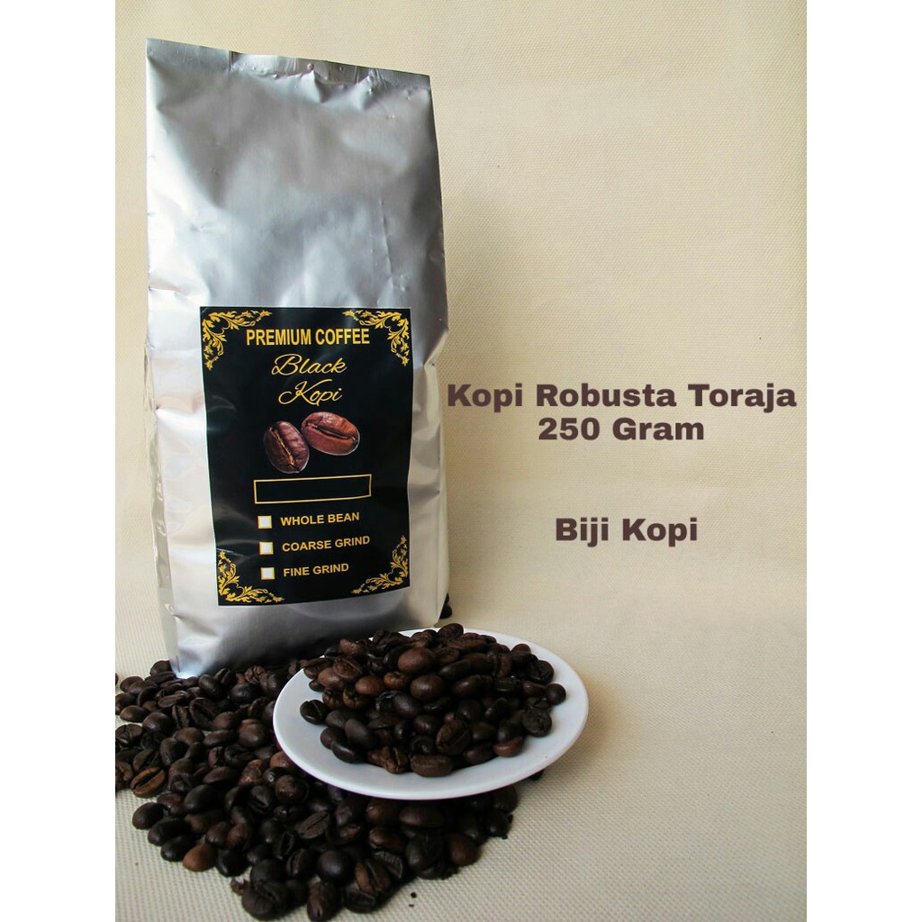 

KOPI ROBUSTA TORAJA 250 gram - KOPI TORAJA - BIJI KOPI TORAJA COFFEE BEANS