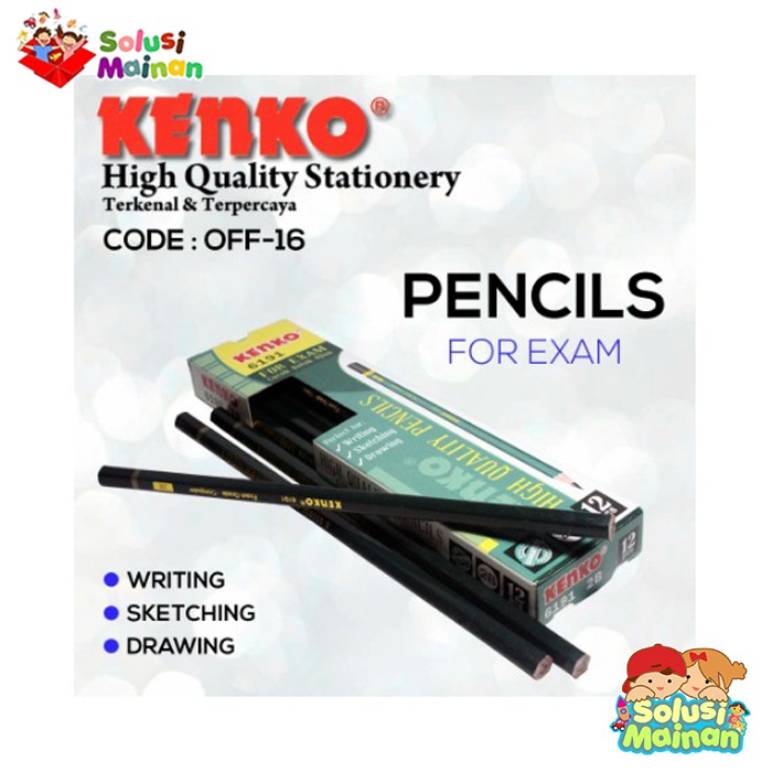 

KENKO PENSIL 2B KENKO ALAT TULIS HARGA 1 LUSIN