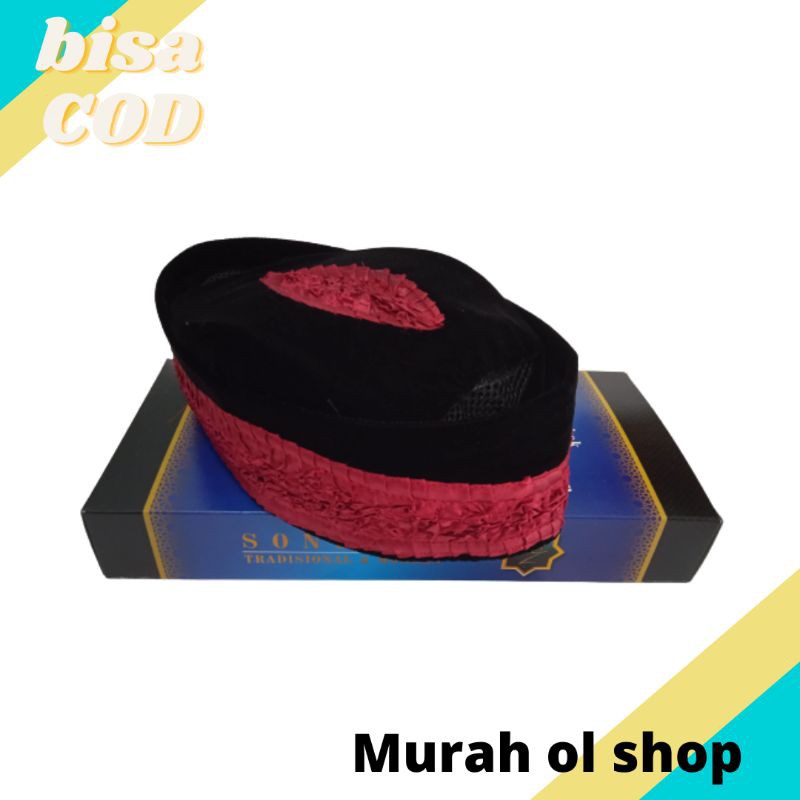 PECI SONGKOK KOPYAH HITAM CAK LONTONG