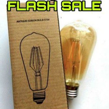 Lampu LED Bulb Bohlam Edison Lampu Cafe Filamen 2 watt 4 watt ST64 antik 2w Pijar 4w 4 watt