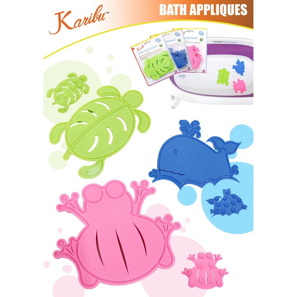 Bath Matt Anti Licin Karibu Bath appliques