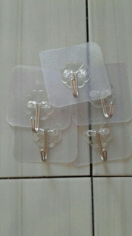 Hook Gantungan Tempel Transparan