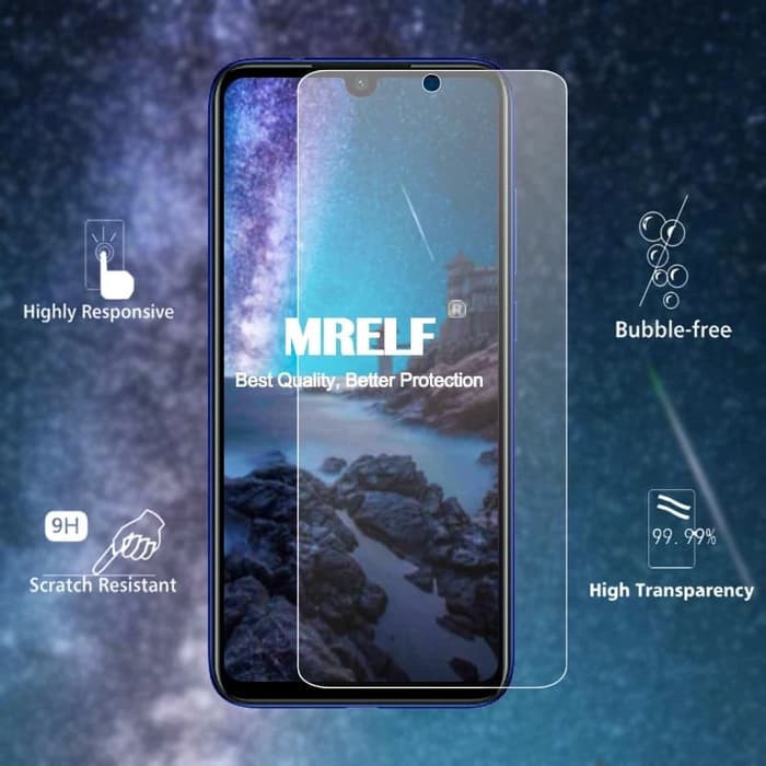 TEMPERED GLASS REDMI NOTE 7 ANTI GORES KACA FULL BENING - SCREEN PROTECTOR