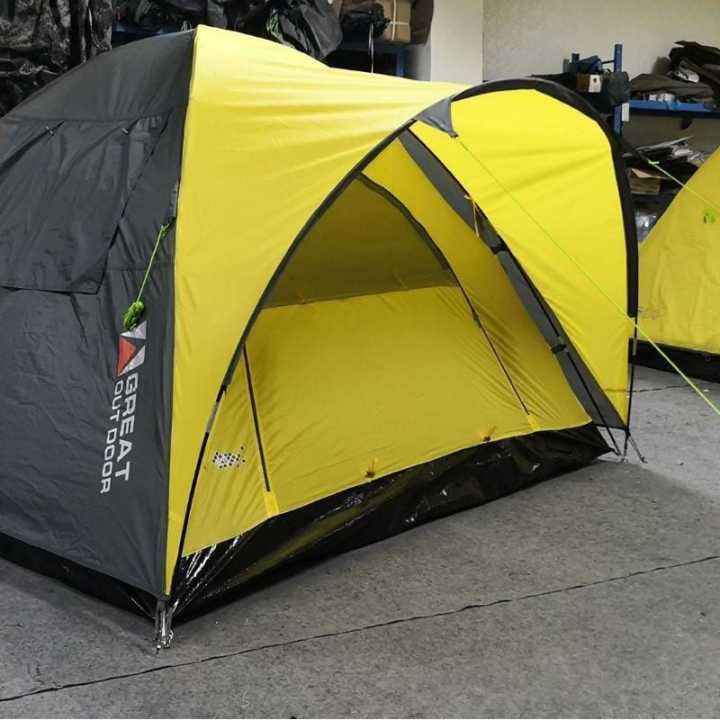 Tenda Camping Great Outdoor NSM 4.0 Frame kuning ORIGINAL Kapasitas 4 orang Go NSM 4