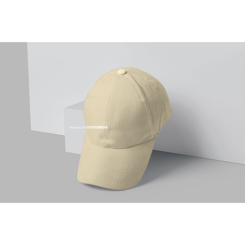 TOPI BASEBALL POLOS CREAM PRIA WANITA UKURAN ALL SIZE BAHAN TWILL COTTON ORGINAL