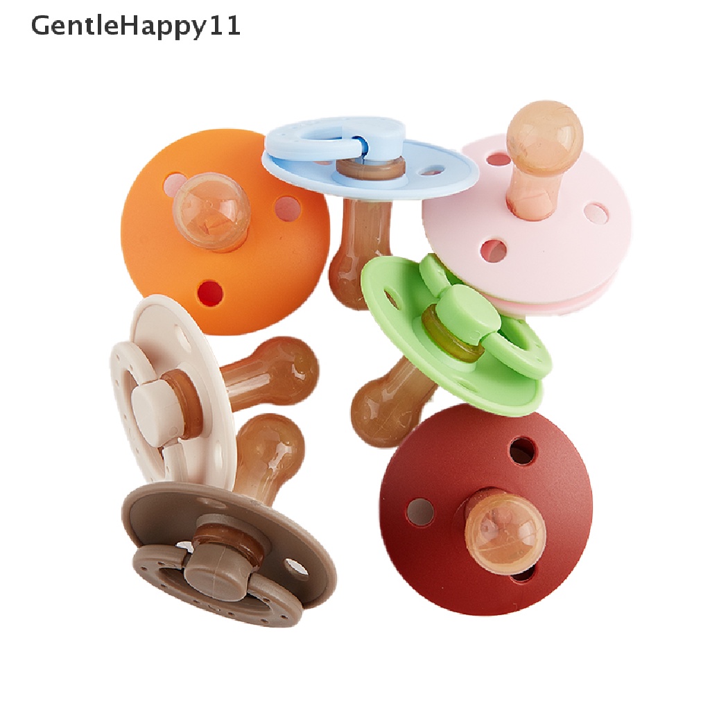 Gentlehappy Empeng / Dot Silikon Motif Kartun Hewan + Tali Lanyard Untuk Bayi / Outdoor