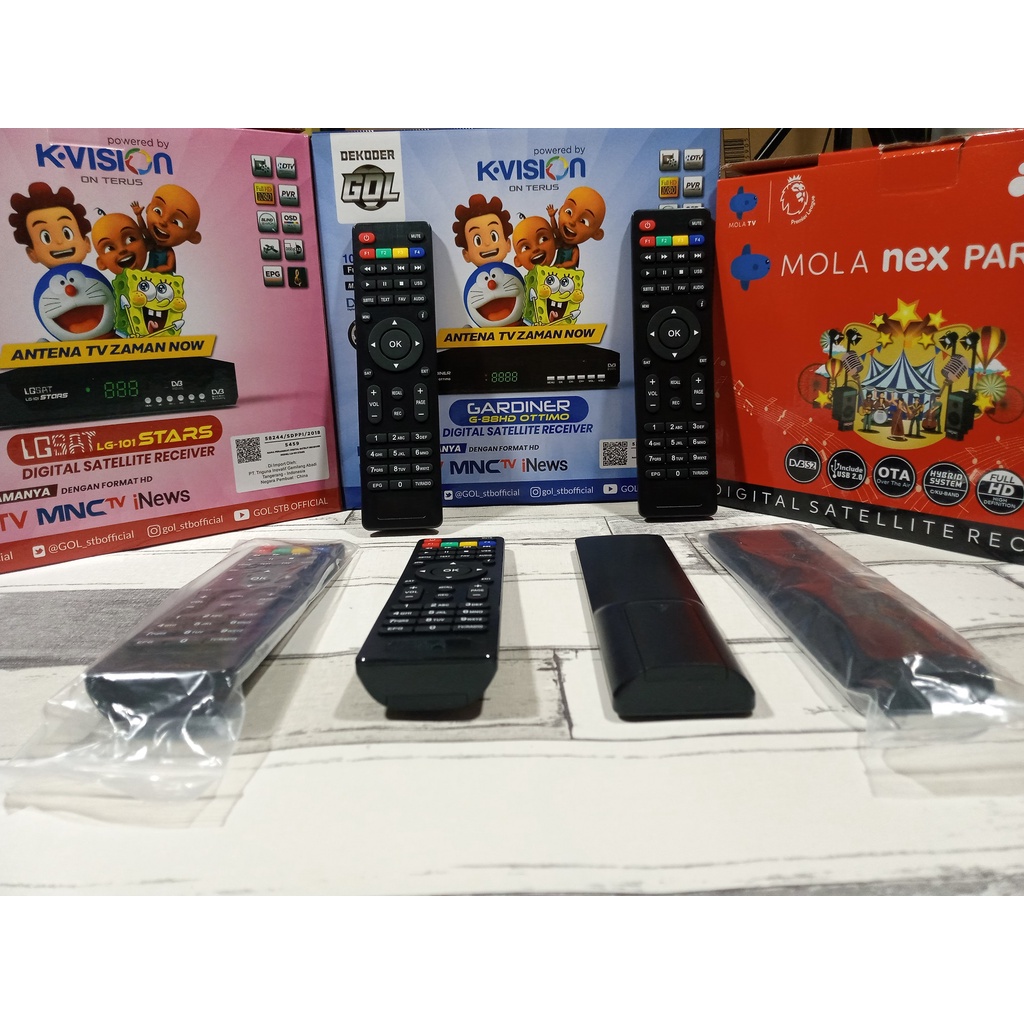 Remote Decoder K Vision GOL Gardiner Ottimo G-88HD, LGSat dan Nex Parabola Ninmedia Oracle