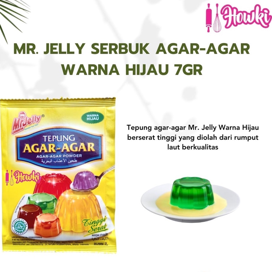 

Agar-agar MR. Jelly Warna Hijau..
