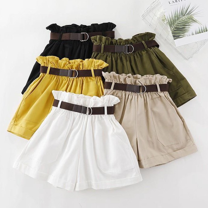  Celana  Pendek Casual Pinggang  Karet untuk  Musim Panas 