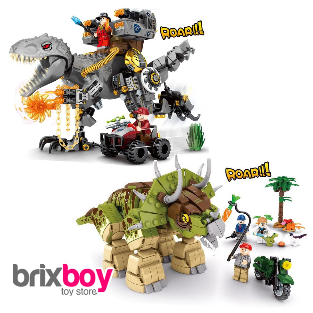  Mainan  Dinosaurus Mech Dino  Set Besar 735pcs Shopee 