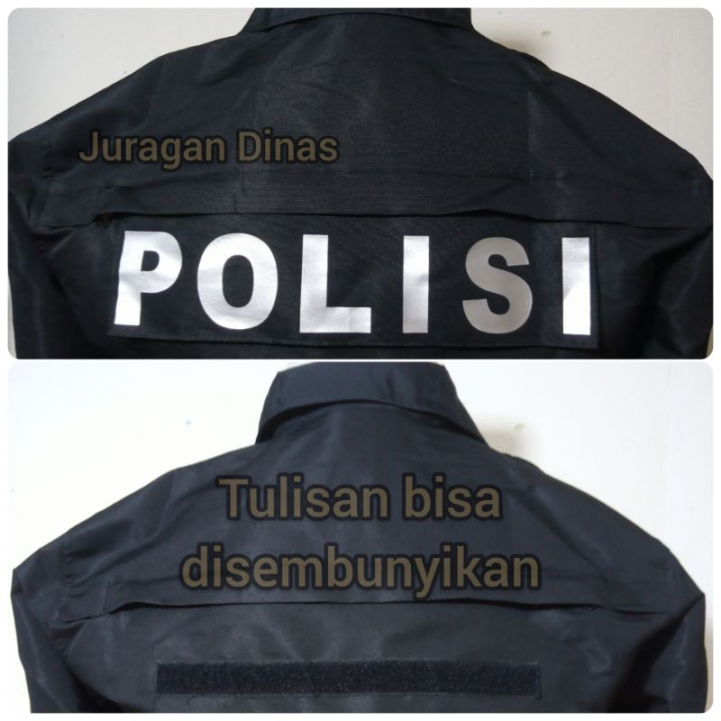 Jaket POLISI SABHARA SATPAM SECURITY Hitam Parasut Bagus Keren AR Exclusive Terbaru