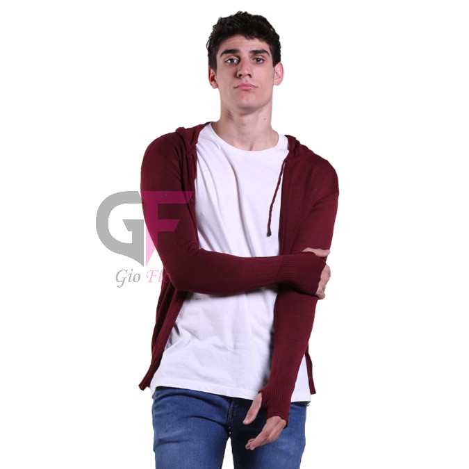 GIOFLO Sweater Hoodie Ariel Noah Maroon / SWE 619