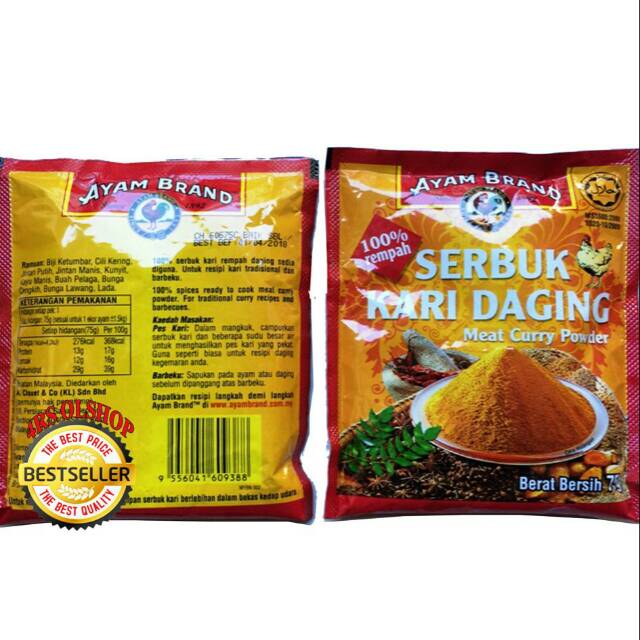 

SERBUK KARI DAGING MALAYSIA 100% REMPAH