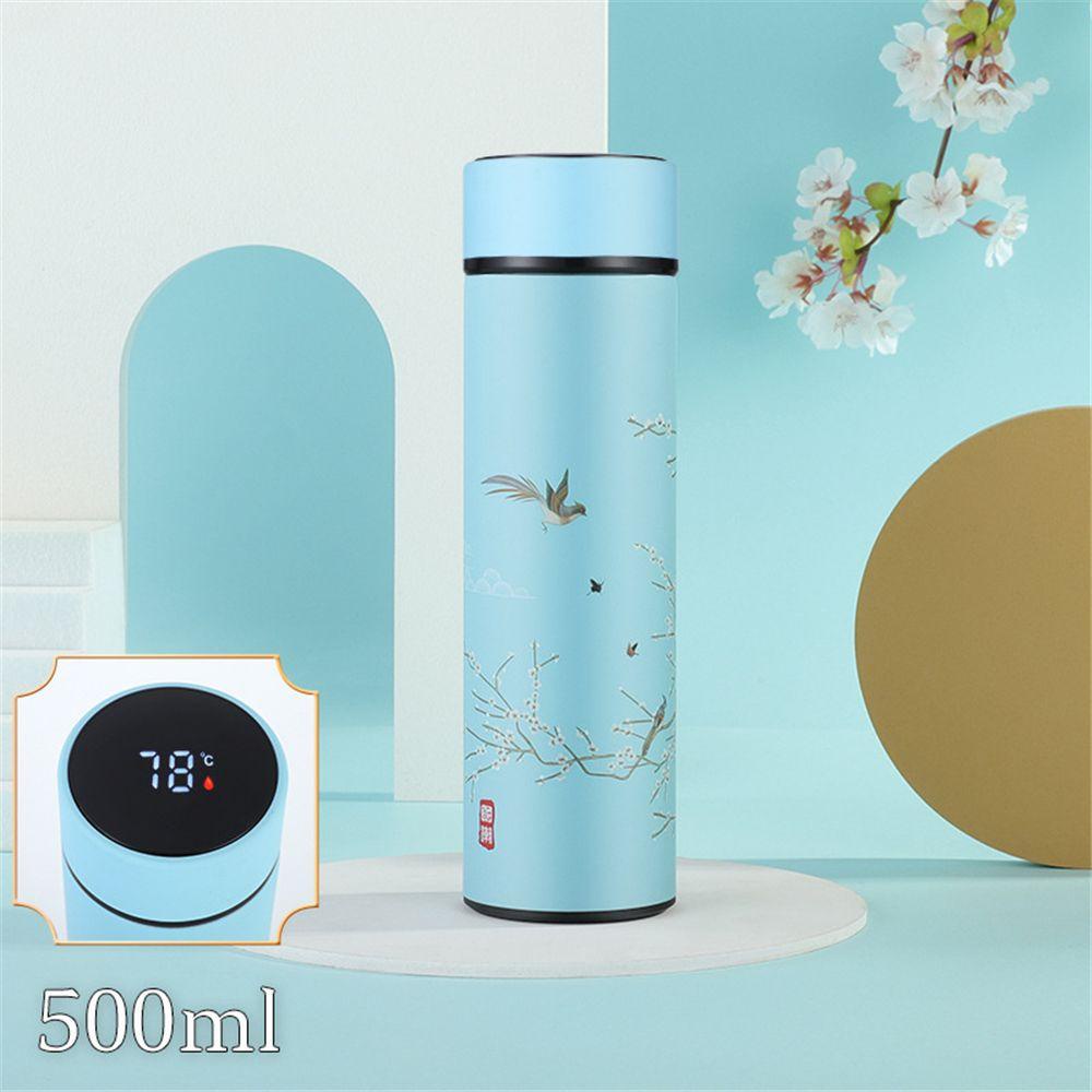 Solighter Thermos Cangkir Termos Pengukur Suhu Miniatur Botol Air Vacuum Flasks Premium Travel Mug