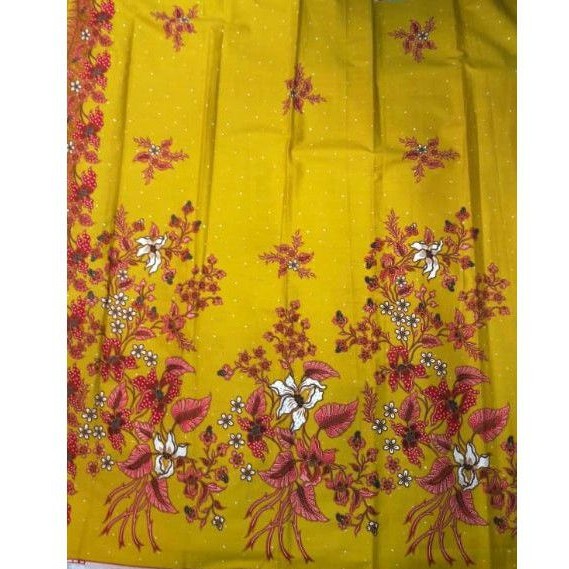 Batik santoso hitam manis motif rambat kuning