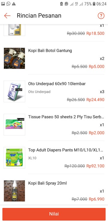 Kopi Bali Botol Gantung