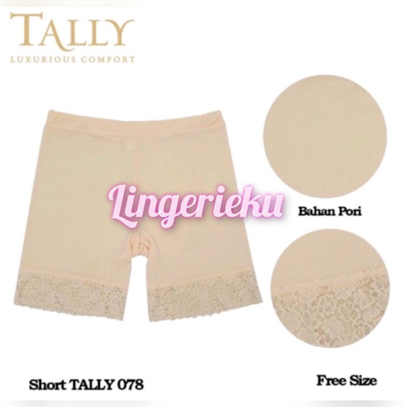 Tally 078 Short Pants Seamless Berpori Nylon Spandek