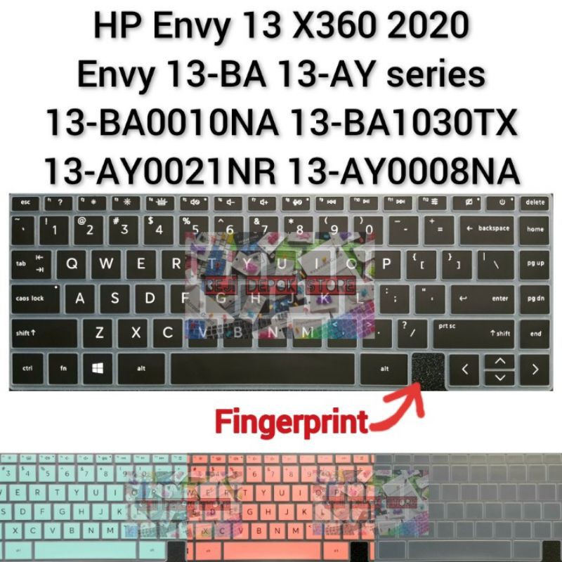 Keyboard Protector HP Envy 13 X360 2020 14 EA series 13-BA0010NA 13-BA1030TX 13-AY0021NR 13-AY008NA