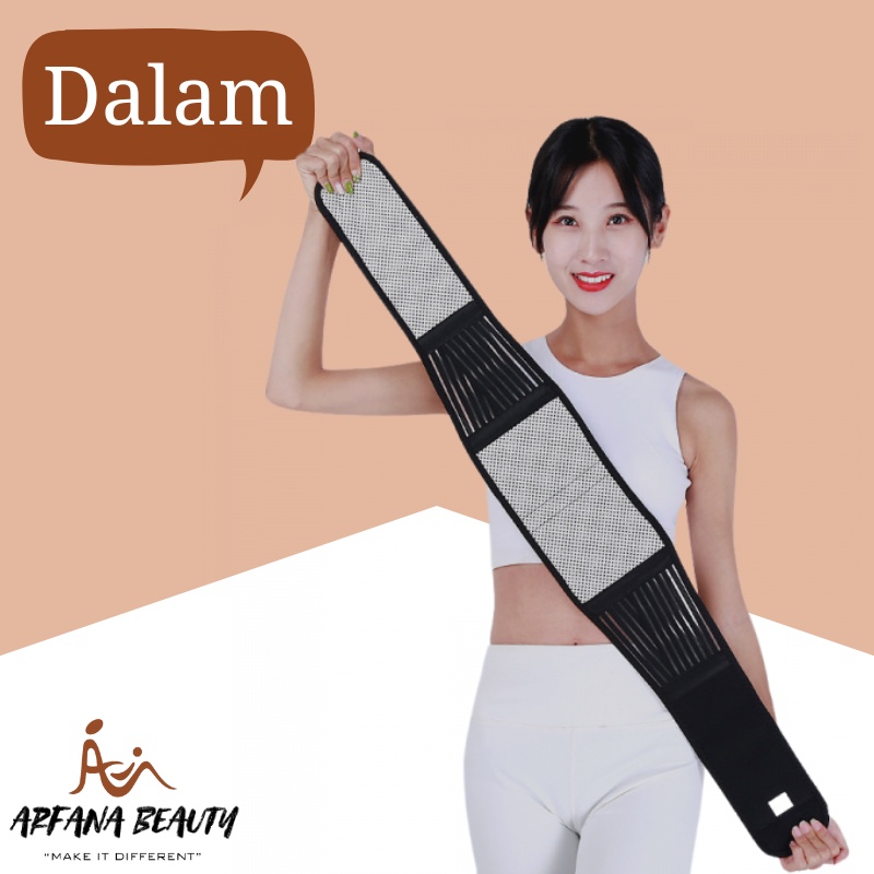 Sabuk Terapi Pinggang Tourmaline New Belt Perawatan Tubuh Mengatasi Nyeri Punggung Pinggang SBR