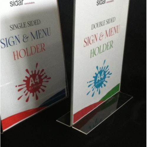 

♠ Akrilik holder A4 untuk tempat brosur/menu ✴