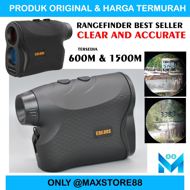 RANGE FINDER Rangefinder EDKORS Teropong laser alat ukur jarak meter golf berburu